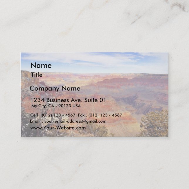 Carte De Visite Canyons grands de l'Arizona (Devant)