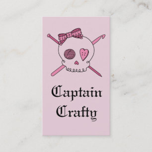 Carte De Visite Capitaine Crafty Skull et approvisionnements de