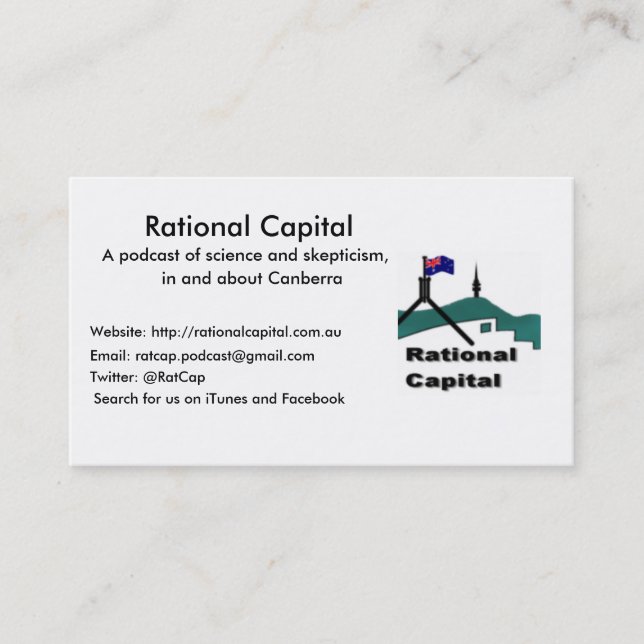 Carte de visite capital rationnel (Devant)