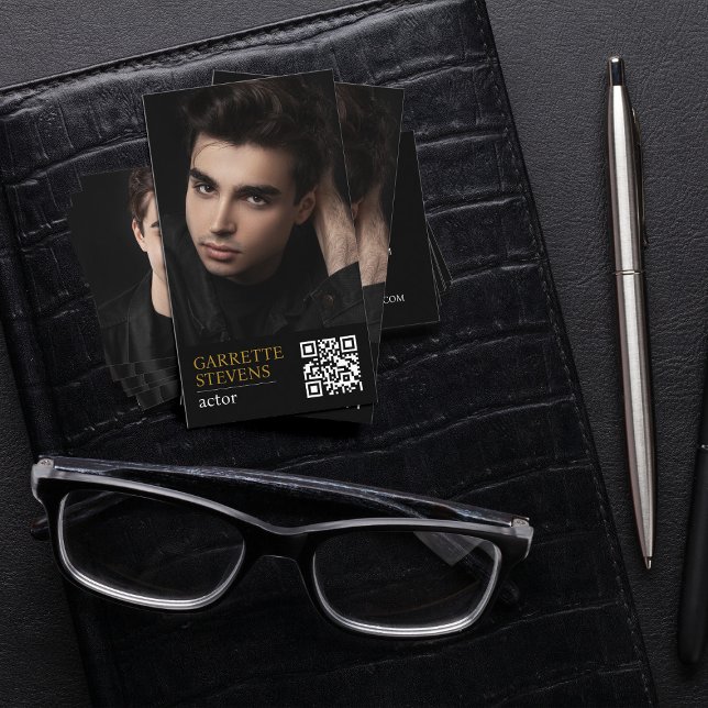 Carte De Visite Capture d'écran de signature minimal de l'acteur m (Créateur téléchargé)