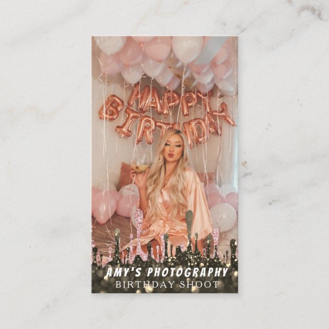 Carte De Visite Capturer les souvenirs Photographe d'anniversaire (Devant)
