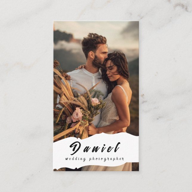 Carte De Visite Capturez votre journée spéciale, Photographie prof (Devant)