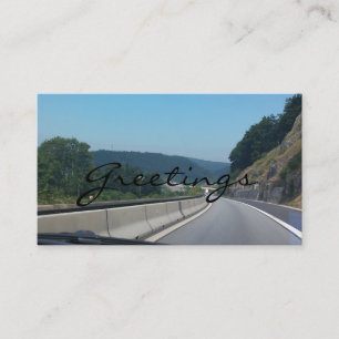 Carte De Visite Car Holiday Mountains