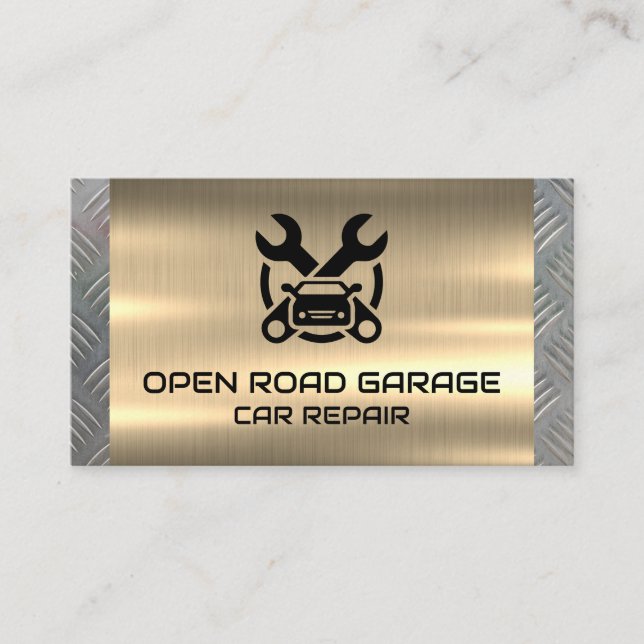 Carte De Visite Car Repair Logo | Mechanic Shop (Devant)
