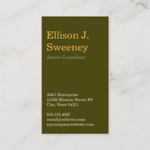 Carte De Visite Caractères gras professionnel gris conception de