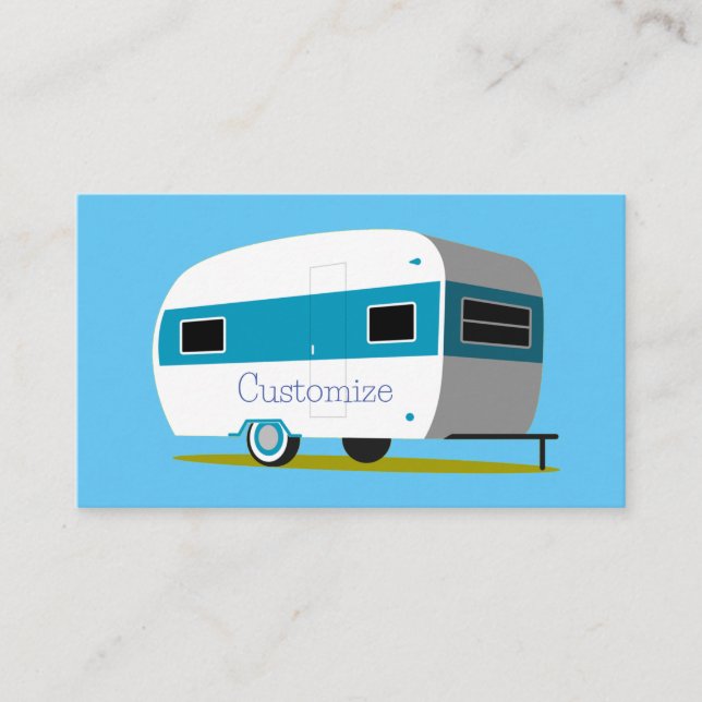Carte De Visite Caravan Camper RV Thunder_Cove (Devant)