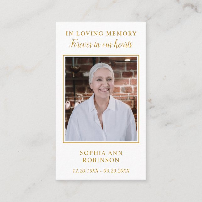 Carte De Visite Cardinal Forever In Our Heart Photo Prayer Card (Devant)