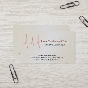 Carte de visite cardiologue