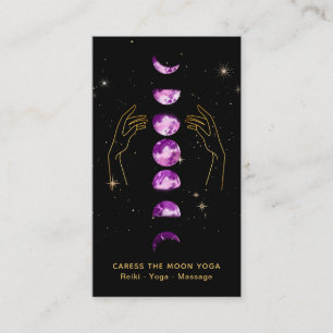 Carte De Visite *~* Caress Moon Violet Phases violettes + Étoile d
