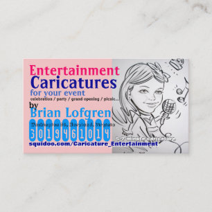 Carte De Visite Caricatures de divertissement