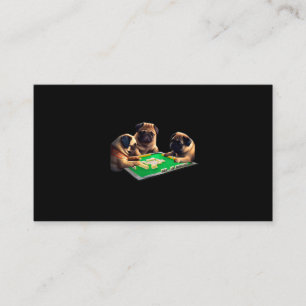 Carte De Visite Carlin Chien Mahjong Drôle avec des lettres Mens D