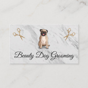 Carte De Visite Carlin Ciseaux Doggie Groomer