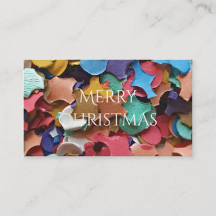 Carte De Visite Carnaval de la fête Confetti Coloré papier amusant