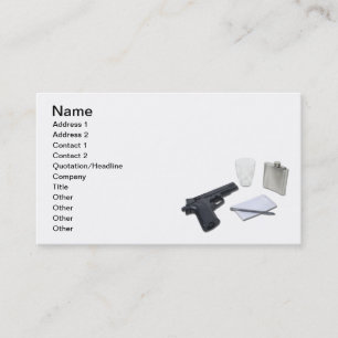 Carte De Visite Carnet de flacon d'arme à feu