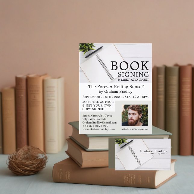 Carte De Visite Carnet & stylo, Écrivains (Créateur téléchargé)