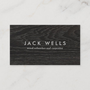 Carte De Visite Carpenter Rustic Dark Wood