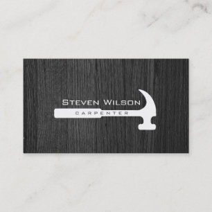 Carte De Visite Carpenter Woodworker Outil professionnel Bois