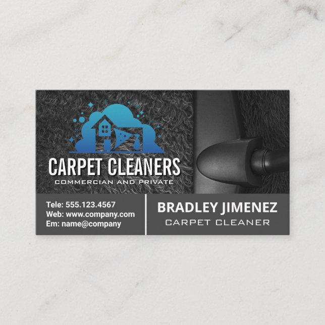 Carte De Visite Carpet Cleaner | Vacuuming Machine | Home (Devant)