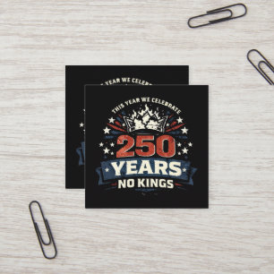Carte De Visite Carré 250 Ans Pas De Rois Patriotique