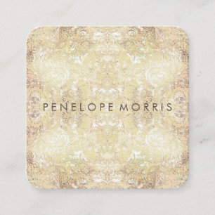 Carte De Visite Carré Abstraite Lace Look Beauté Stylist