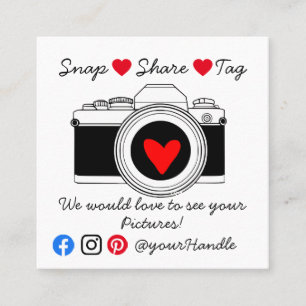 Carte De Visite Carré activer partager le tag de l'ordre d'affaires des 