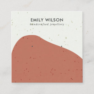 CARTE DE VISITE CARRÉ AFFICHAGE D'APPROVISIONNEMENT DE LA POUSSIÈRE TERR