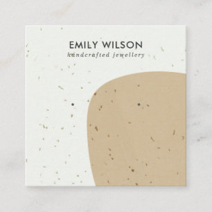 CARTE DE VISITE CARRÉ AFFICHAGE DE RECHERCHE D'ABSTRACTION CÉRAMIQUE OCH