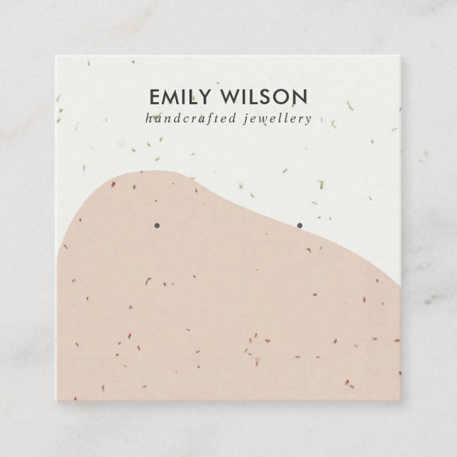 CARTE DE VISITE CARRÉ AFFICHER L'ÉCRAN DE RECHERCHE D'UNE VAGUE DE PÊCHE (Devant)