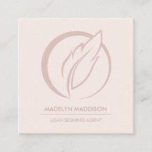 Agent de signature de prêt notaire Rose moderne