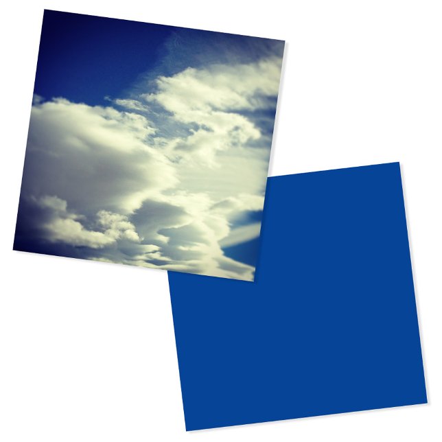 Carte De Visite Carré Ajouter Une Photo Carré (Add A Square Photo Square Business Card)