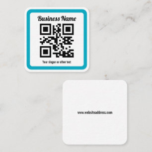 Carte De Visite Carré Ajoutez l'URL de n'importe quel site Web et créez
