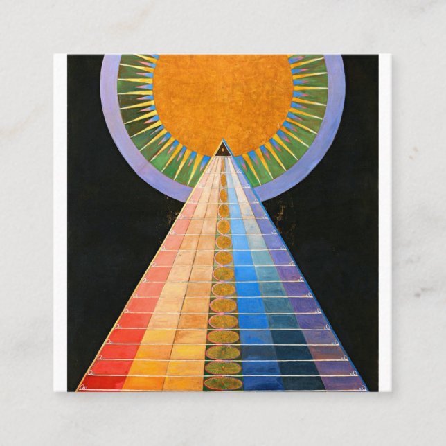 Carte De Visite Carré Altarpiece Hilma Af Klint No 1 (Devant)