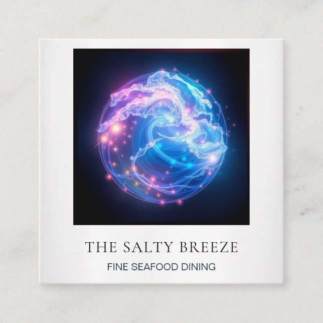 Carte De Visite Carré *~* AP13 Agent du gestionnaire de réacteurs de fro (Devant)