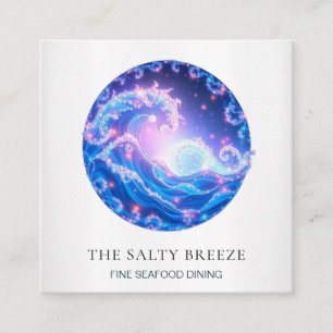 Carte De Visite Carré *~* AP13 Agent immobilier côtier nautique 96