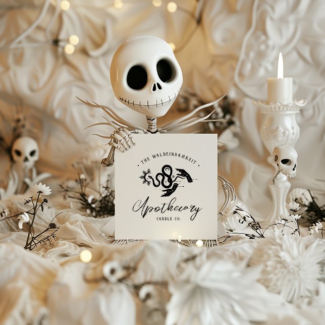 Carte De Visite Carré Apothécaire de l'alchimiste érotique occulte (Créateur téléchargé)