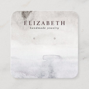 Carte De Visite Carré Aquarelle Abstraite