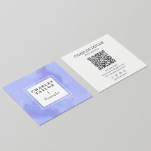 Aquarelle Abstraite Purple Carré Élégance