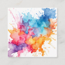 Aquarelle Arc-en-ciel Éclaboussé