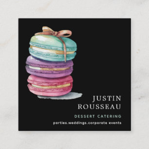 Carte De Visite Carré Aquarelle Baker boulangerie pâtisserie Chef