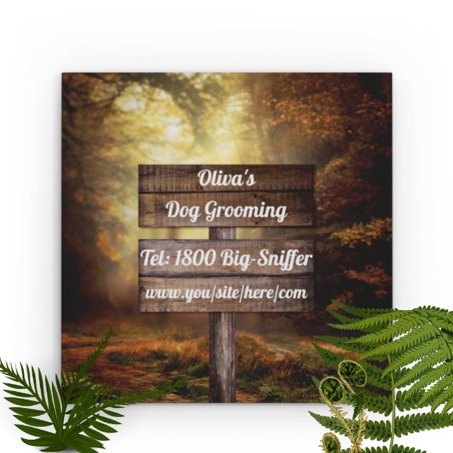 Carte De Visite Carré Arboriste Arbre Entretien Landscaper (Créateur téléchargé)