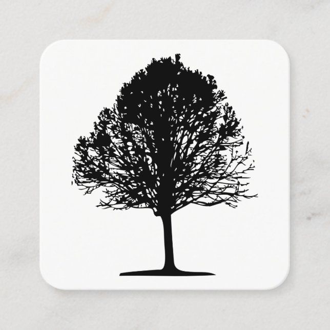 Carte De Visite Carré Arbre 01 (Devant)