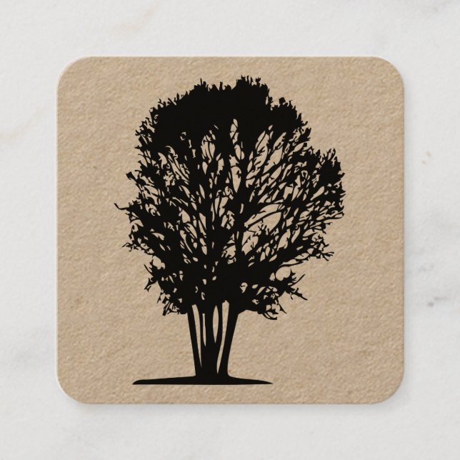 Carte De Visite Carré Arbre 03 (Devant)