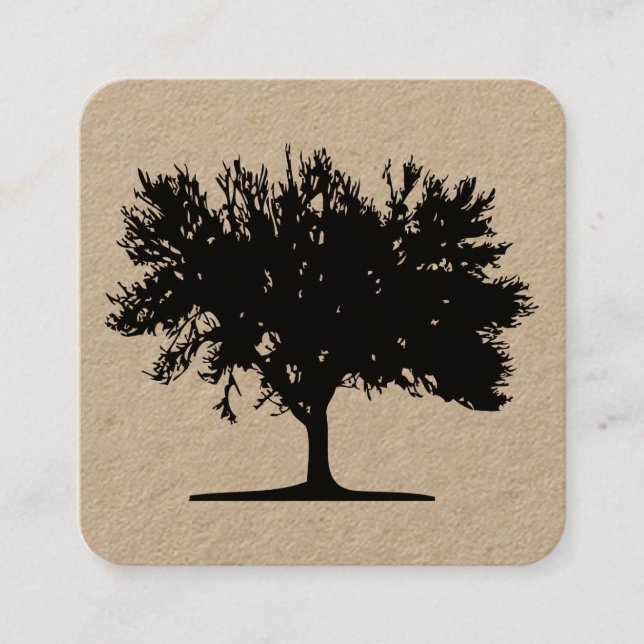 Carte De Visite Carré Arbre 04 (Devant)