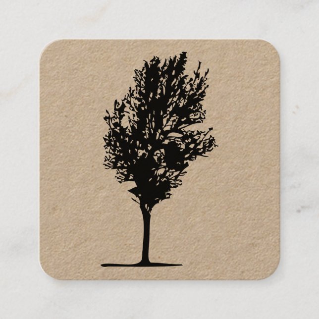 Carte De Visite Carré Arbre 07 (Devant)