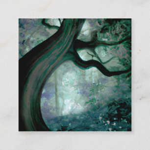Carte De Visite Carré Arbre Imaginaire