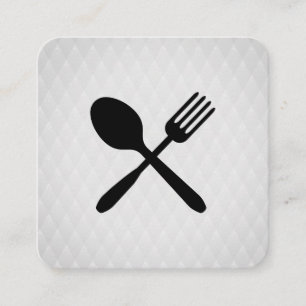 Carte De Visite Carré Argenterie Chic motif diamant