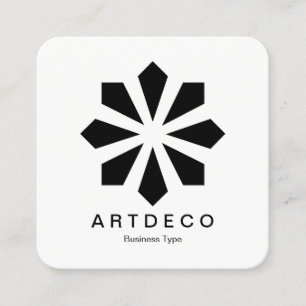 Carte De Visite Carré Art déco