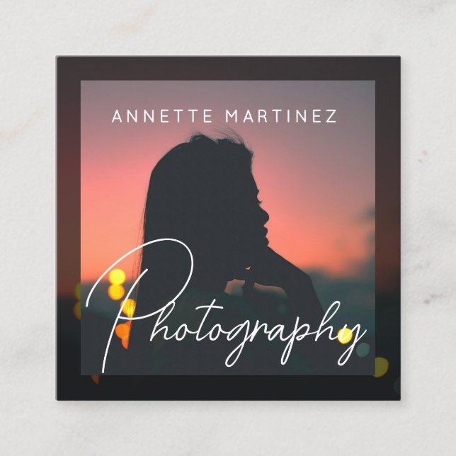 Carte De Visite Carré Artistic photo in photo style photography  (Devant)