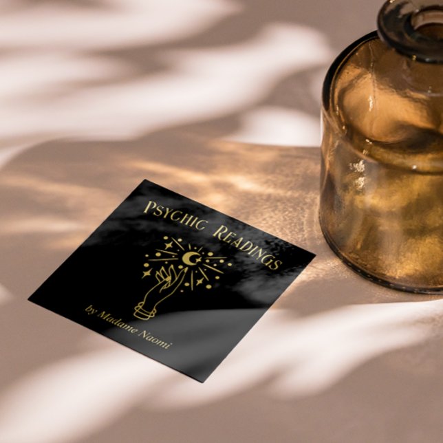 CARTE DE VISITE CARRÉ ASTROLOGIE PSYCHIQUE MOYENNE DES TAROTS FORTUNE TE (Créateur téléchargé)