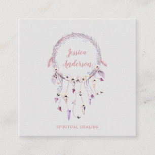 Carte De Visite Carré Attrape-rêves